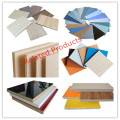 Shanghai Qinge 38mm melamine/fancy veneer/hpl/polyester/pvc faced falcata poplar block board price  for doors with CE